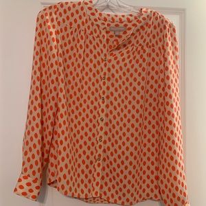 Banana Republic XS blouse cream / orange